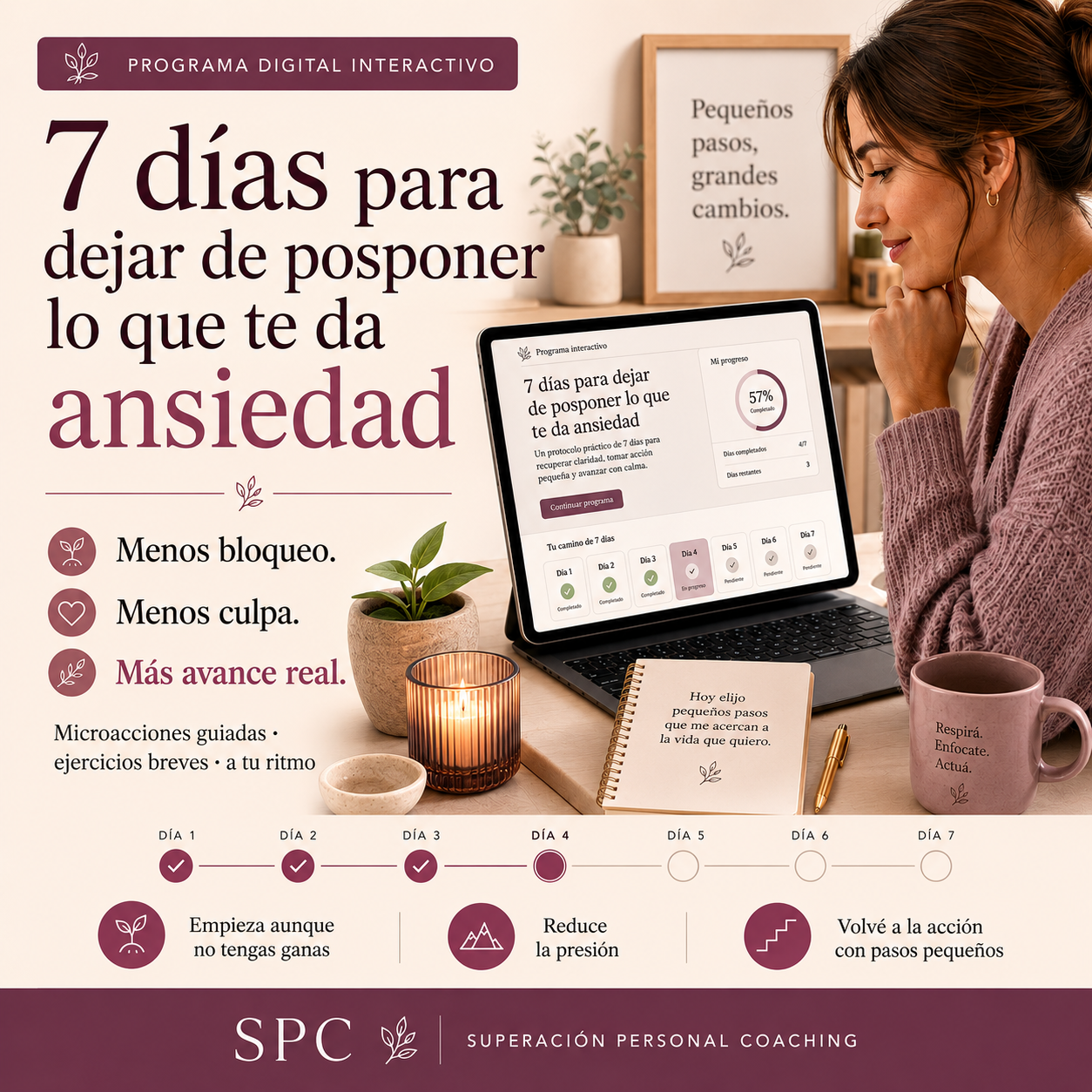 7 días para dejar de posponer lo que te da ansiedad