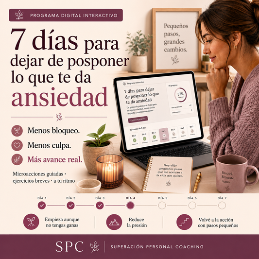 7 días para dejar de posponer lo que te da ansiedad