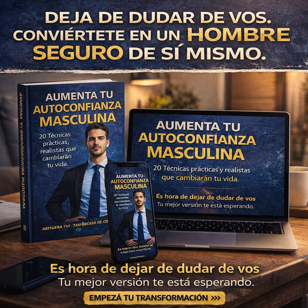Aumenta tu Autoconfianza Masculina – Guía práctica de coaching para hombres decididos al cambio
