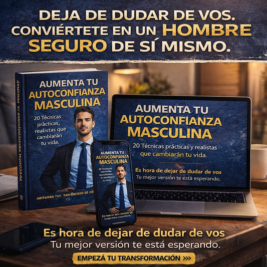 Aumenta tu Autoconfianza Masculina – Guía práctica de coaching para hombres decididos al cambio