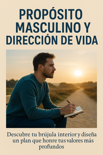 PROPÓSITO MASCULINO Y DIRECCIÓN DE VIDA – guía breve para reconectar con tus valores y tomar decisiones alineadas