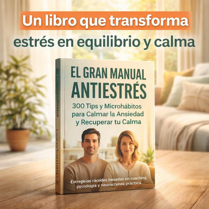 El Gran Manual Antiestrés: 300 Tips y Microhábitos para Calmar la Ansiedad y Recuperar tu Calma (Copia)