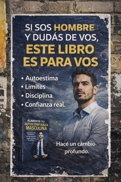 Aumenta tu Autoconfianza Masculina – Guía práctica de coaching para hombres decididos al cambio