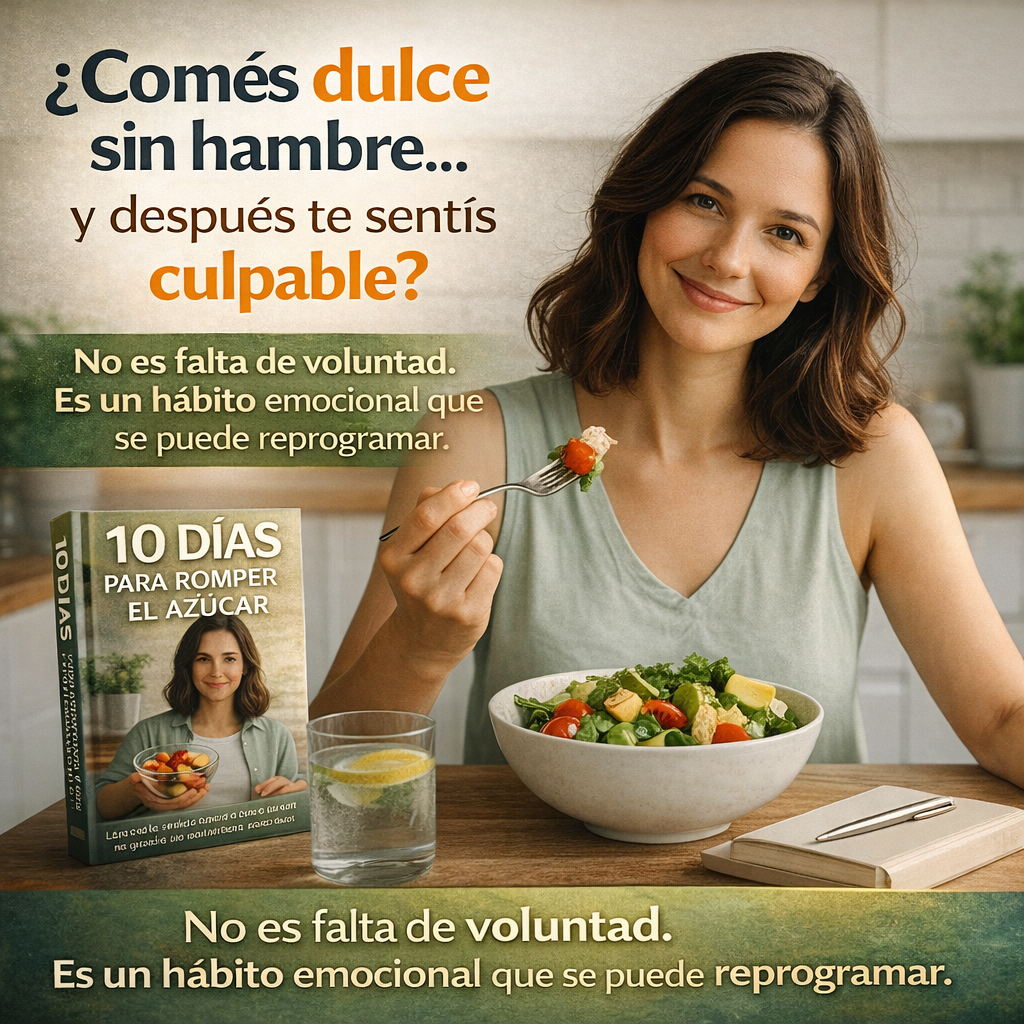 “10 Días Para Romper Con El Azúcar”- Reprograma tus hábitos. Saná tu relación con la comida. Libérate sin dietas, culpa ni castigos.