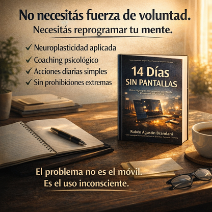 14 DÍAS SIN PANTALLAS – Reto digital para recuperar tu enfoque y bienestar mental