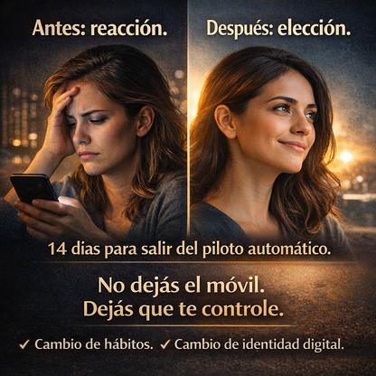 14 DÍAS SIN PANTALLAS – Reto digital para recuperar tu enfoque y bienestar mental