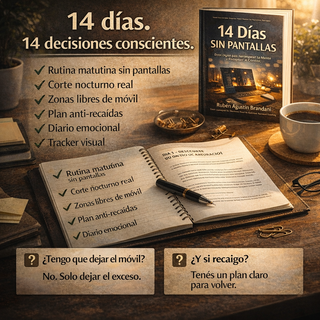 14 DÍAS SIN PANTALLAS – Reto digital para recuperar tu enfoque y bienestar mental