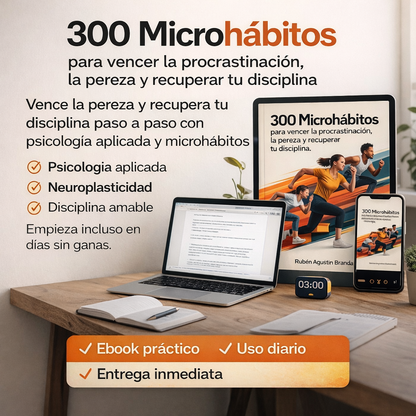 300 microhábitos para vencer la procrastinación, la pereza y recuperar tu disciplina