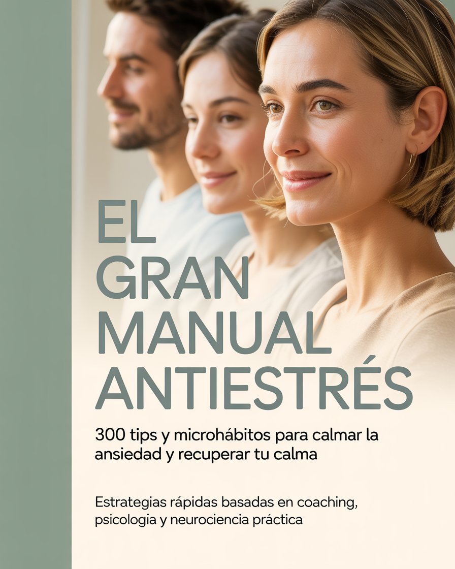 Portada de El Gran Manual Antiestrés con 300 microhábitos para recuperar la calma